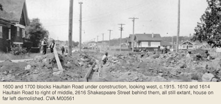 Haultain St construction