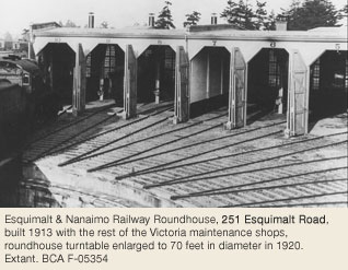 Esquimalt and Nanaimo Railway roundhouse