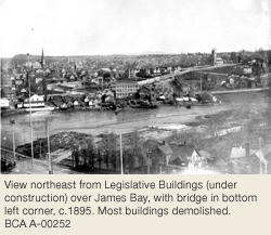 View from Legislature buildings